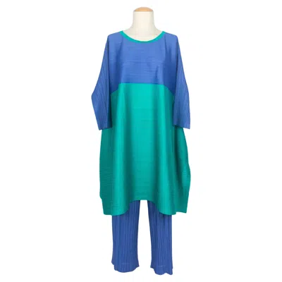 Pre-owned Pleats Please Issey Miyake Set  1996 In Blue