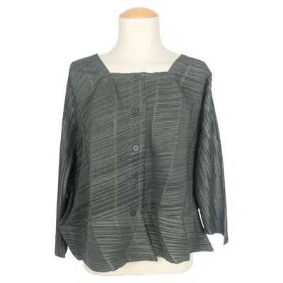 Pre-owned Pleats Please Issey Miyake Top  1990s In Gray
