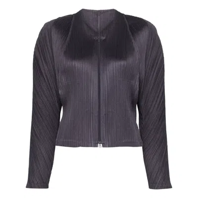 Pleats Please Lantern Jacket In Black