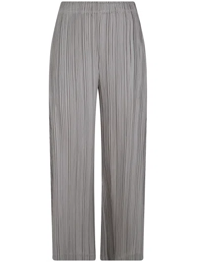 Pleats Please Pants Main Feature "thicker Bottoms 1" In Gray