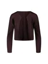 Pleats Please Pleated Cardigan In Brown