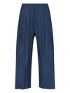 Pleats Please 'plissé' Wide Pants In Blue