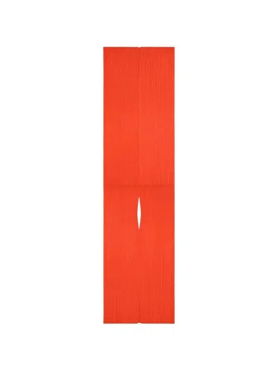 Pleats Please Sciarpa In Poliestere "madame-t February" In Red