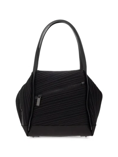 Pleats Please Shoulder Bag Bias Pleats "bias Pleats" In Black