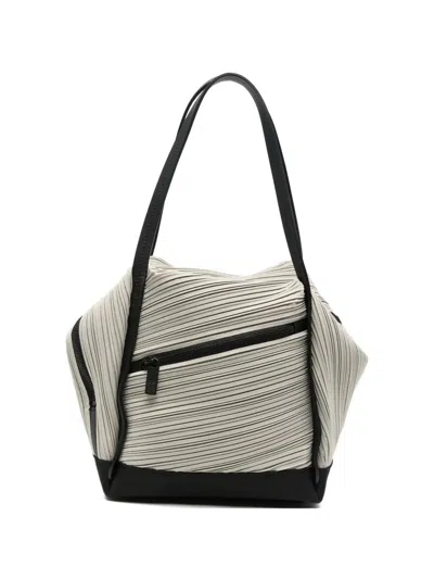 Pleats Please Shoulder Bag Bias Pleats "bias Pleats" In Gray