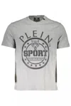 Plein Sport Brown Cotton Men T-shirt In Gray