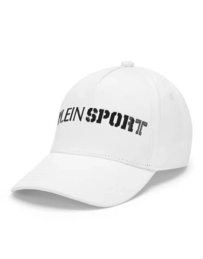 Plein Sport Baseball Cap Everyday Sport Performance Unisex In White