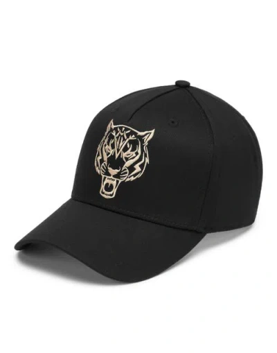 Plein Sport Baseball Cap Tiger Unisex In Multi