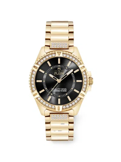 Plein Sport Beauty Diva 40mm Watch In Gold