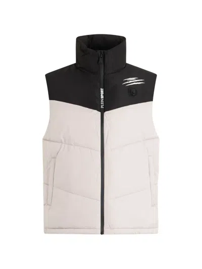 Plein Sport Puffer Jacket Vest In Multi