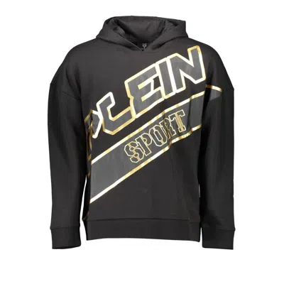 Plein Sport Black Cotton Men Sweater In Gray