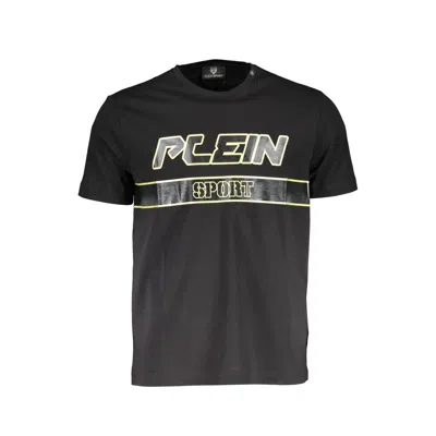 Plein Sport Black Cotton Men Tshirt