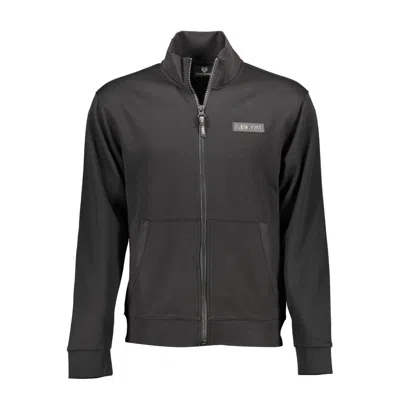 Plein Sport Black Cotton Sweater In Green
