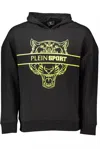 PLEIN SPORT BLACK COTTON SWEATER