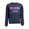 Plein Sport Blue Cotton Men Sweater