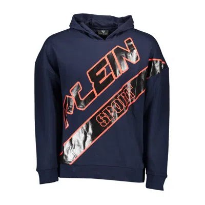 Plein Sport Graphic-print Hoodie In Blue