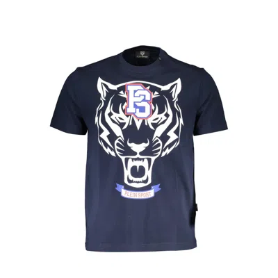 Plein Sport Blue Cotton Men T-shirt