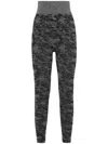 Plein Sport Camouflage-print Performance Leggings In Grey