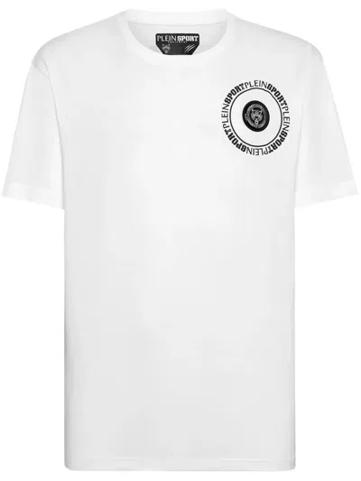Plein Sport Carbon Tiger Print T-shirt In White