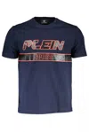 Plein Sport Blue Cotton Men T-shirt In Blue