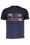Plein Sport Blue Cotton Men T-shirt In Blue