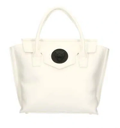 Pre-owned Plein Sport Chic White Handbag With Front Logo Aesthetic