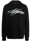 Plein Sport Chrome Scratch Edition Hoodie In Black