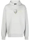 Plein Sport Chrome Scratch Edition Hoodie In Grey