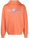 Plein Sport Chrome Scratch Edition Hoodie In Orange
