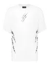 Plein Sport Claw-print Cotton T-shirt In White