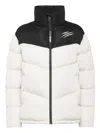 Plein Sport Colour-block Padded Jacket In White