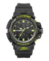 Plein Sport Mens Combat Digital Black Silicone Strap 50mm In Black