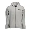 Plein Sport Gray Cotton Sweater In Green