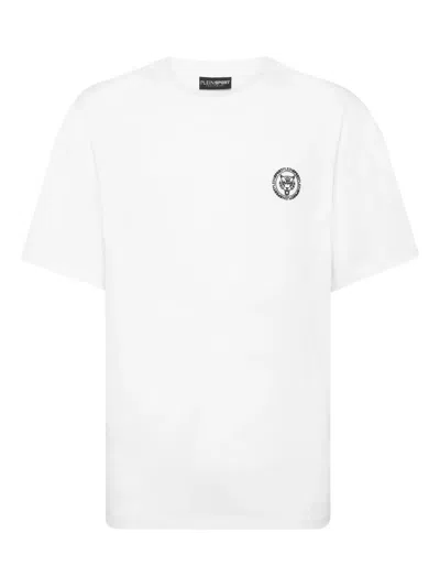 Plein Sport Crew-neck Logo T-shirt In White