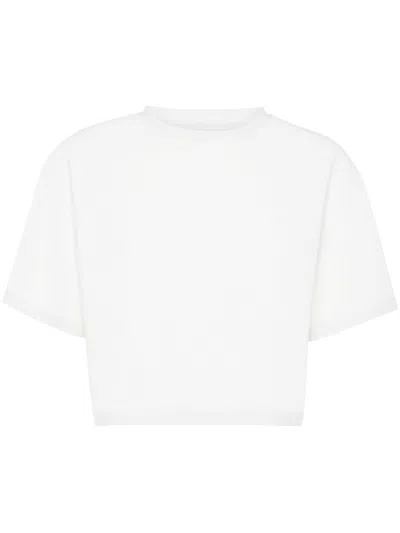 PLEIN SPORT CROPPED CREW-NECK T-SHIRT