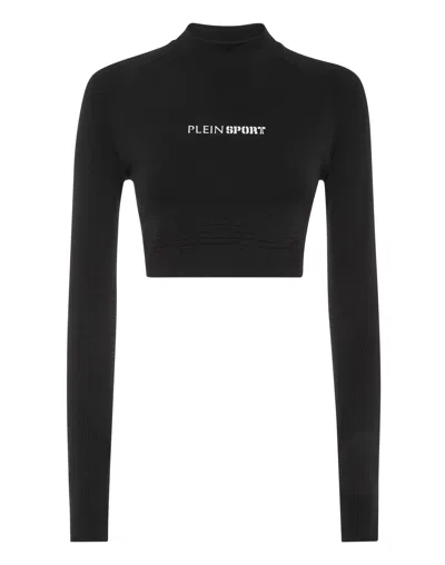 PLEIN SPORT CROPPED SPORT TOP