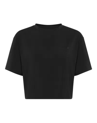 Plein Sport Cropped T-shirt Round Neck Ss