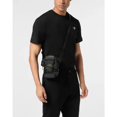 Plein Sport Crossbody Bag Unisex In Black