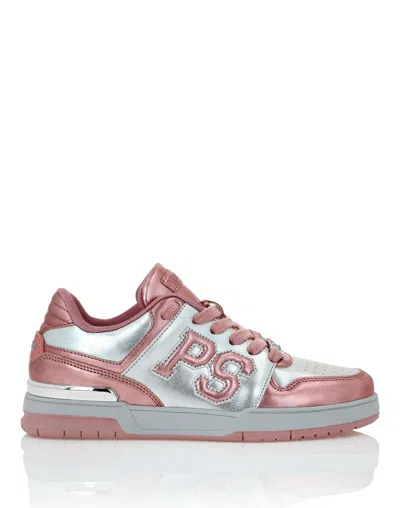 Plein Sport Eco Leather Lo-top Sneakers In Multi