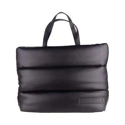 Pre-owned Plein Sport Elegant Black Padded Eco-leather Shopper Bag