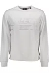 Plein Sport White Cotton Men Sweater In Grey