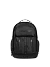 Plein Sport Embossed-logo Backpack In Black