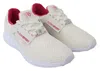 Plein Sport White Polyester Runner Becky Sneakers