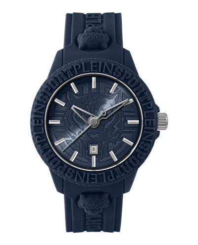 Plein Sport Fearless Silicone Watch In Blue