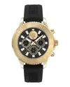 Plein Sport Glam Chrono Silicone Watch In Black