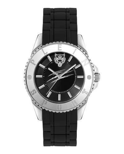 Plein Sport Glam Silicone Watch In Black