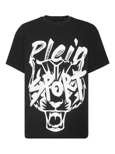 Plein Sport Graphic Cotton T-shirt In Multi