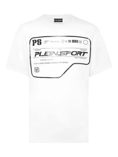 Plein Sport Graphic-print Cotton T-shirt In White