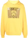 Plein Sport Graphic-print Hoodie In Yellow