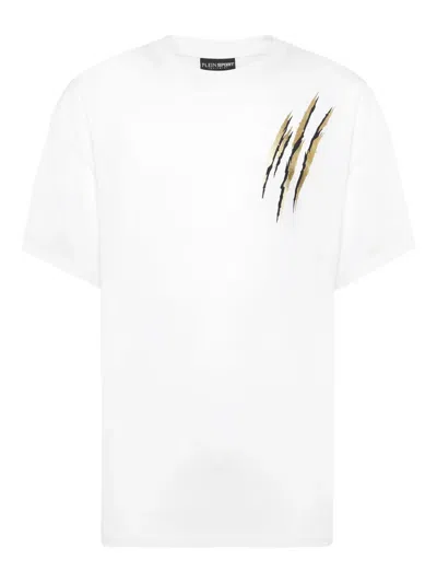 Plein Sport Graphic-print T-shirt In White